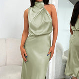 Tyra | Vestido de Gala Elegante com Decote Halter