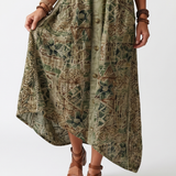 Aleta | Vestido Midi Oversize com Botões e Bolsos