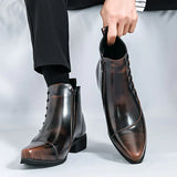 Lourenço - Stylowe Skórzane Botki