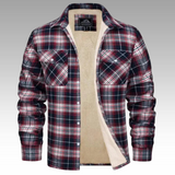 Tiago - Fleece Trucker Jacket with Stripes