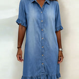 Laura | Vestido de Jeans Confortável