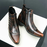 Lourenço - Stylowe Skórzane Botki
