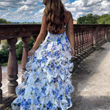 Uri | Vestido Midi Floral com Detalhes em Renda