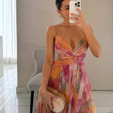 Éléonore | Vestido Longo Floral em Tecido Leve