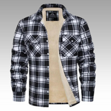 Tiago - Fleece Trucker Jacket with Stripes