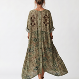 Aleta | Vestido Midi Oversize com Botões e Bolsos