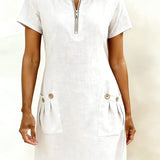 Vestido Lina — Elegância Natural para o Dia a Dia