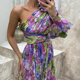 Filippa | Vestido Assimétrico de Manga Única