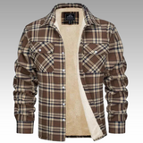 Tiago - Fleece Trucker Jacket with Stripes