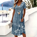 Robe Vintage Com Estampado Floral