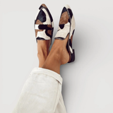 Amália - Mocassins com Estampa Abstrata