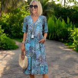 Iris – Vestido Leve e Fluido com Efeito Elegante