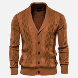 Francisco - Suave Argyle Knit Cardigan