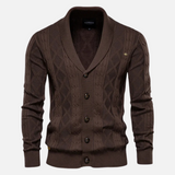 Francisco - Suave Argyle Knit Cardigan