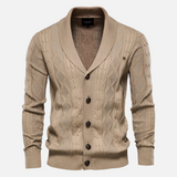 Francisco - Suave Argyle Knit Cardigan