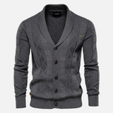 Francisco - Suave Argyle Knit Cardigan