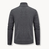 Sweter dzianinowy z pełnym zamkiem błyskawicznym