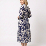 Claire | Vestido Midi de Manga Longa com Cinto