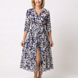 Claire | Vestido Midi de Manga Longa com Cinto