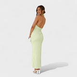 Camila - Vestido comprido com pregas