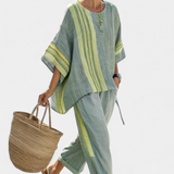 Lorena - Boho Linen and Bamboo Set