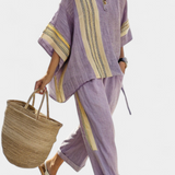 Lorena - Boho Linen and Bamboo Set