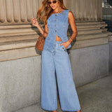 Felicia | Elegante Conjunto de Denim