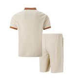 Waffle Fabric Polo Set