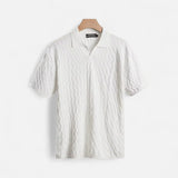 Polo Shirt - Mixed Piqué Texture