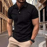 Relaxed Fit Jacquard Textured Polo Shirt