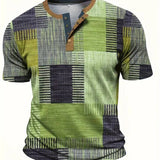Rodrigo | Camisa de Manga Curta em Estilo Patchwork