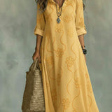 Sienna - Vestido Longo de Verão com Estampa Floral