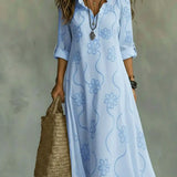 Sienna - Vestido Longo de Verão com Estampa Floral