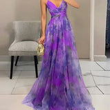 Éléonore | Vestido Longo Floral em Tecido Leve