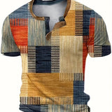 Rodrigo | Camisa de Manga Curta em Estilo Patchwork