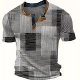 Rodrigo | Camisa de Manga Curta em Estilo Patchwork
