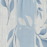 Mireille | Vestido Midi Sem Mangas com Estampa de Folhas Azuis
