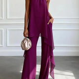 Viola | Conjunto Halter Elegante com Calças