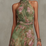 Livia - Elegante Vestido Maxi com Estampa Floral