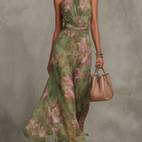 Livia - Elegante Vestido Maxi com Estampa Floral