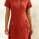 Vestido Lina — Elegância Natural para o Dia a Dia