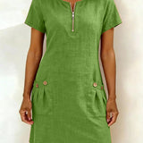 Vestido Lina — Elegância Natural para o Dia a Dia