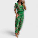 Irmelinda - Conjunto Sofisticado de Camisola e Calças
