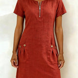 Vestido Lina — Elegância Natural para o Dia a Dia