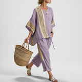 Lorena - Boho Linen and Bamboo Set