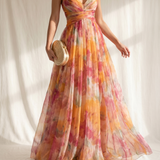 Giselle | Maxi Vestido Urokliwy com Estampa Floral