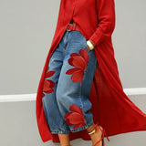Marilou | Vestido em Linho e Conjunto Floral de Denim