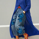 Marilou | Vestido em Linho e Conjunto Floral de Denim