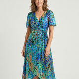 Chloé | Vestido Midi com Estampa Abstrata