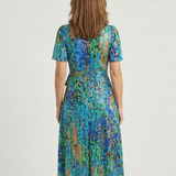 Chloé | Vestido Midi com Estampa Abstrata